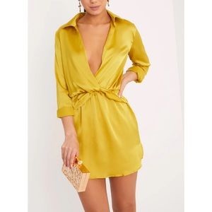 Pretty Little Things Katalea Dark Lime Slip Dress